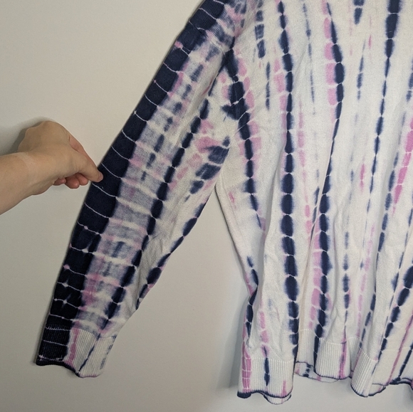 Lululemon Tie Dye Crewneck Cashmere Blend Sweater - size 8 - Picture 3 of 8